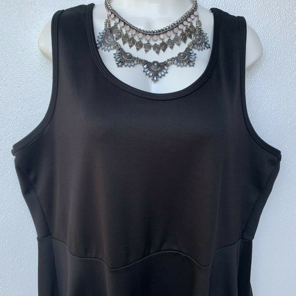 Urban Rose Women's Dress Size 2X Black High Low Ro - Picture 2 of 6